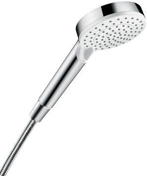 Душевая лейка Hansgrohe Crometta 100 Vario EcoSmart 26332400 (2 режима) хром/белый 135755 фото