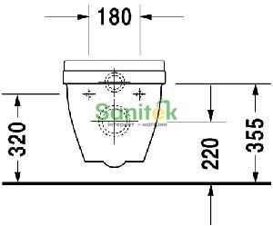 Унитаз подвесной Duravit Starсk 3 2200090000 5277 фото