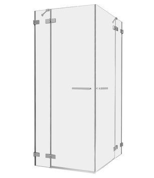 Душова кабіна Radaway Euphoria KDD 90x80 L (383060-01L+383061-01R) хромоване кріплення/скло прозоре 268243 фото