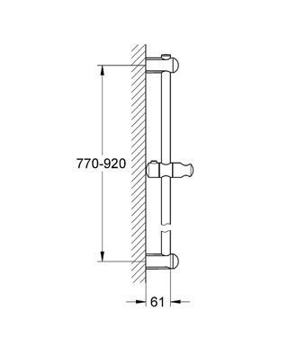 Душова штанга Grohe Euphoria 27500000 (хром) 122469 фото