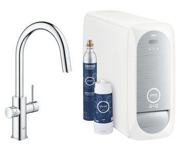 Смеситель для кухни Grohe Blue Home 31541000 с функцией очистки и газирования водопроводной воды (хром) 277191 фото
