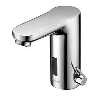 Смеситель для умывальника Schell Celis E 012290699 электронный питание от батарейки (хром) 135519 фото