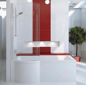 Шторка для ванни Besco Inspiro 76x150 (P-I) ліва 371403 фото
