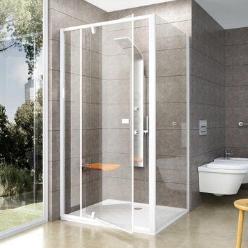 Душова кабіна Ravak Pivot PDOP2+PPS 120x90 (03GG0101Z1+90G70100Z1) білий профіль/скло Transparent 279748 фото