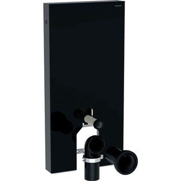 Інсталяція для унітазу Geberit Monolith 131.001.SJ.6 (чорне скло/чорний хром) 535768 фото