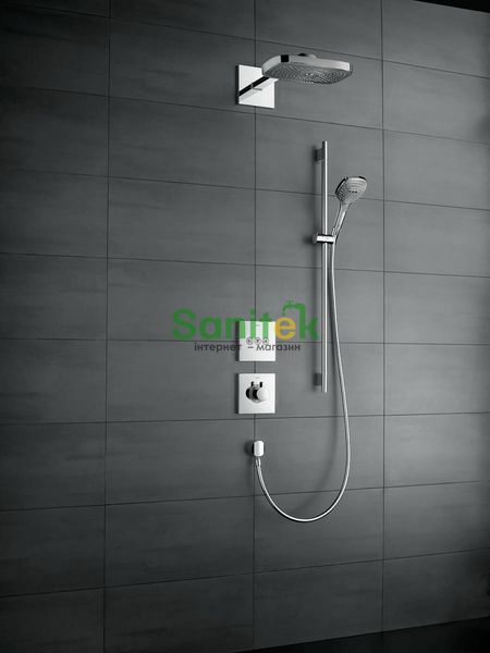 Центральный термостат для душа Hansgrohe ShowerSelect Highﬂow 15760670 скрытого монтажа (чёрный матовый) 502226 фото