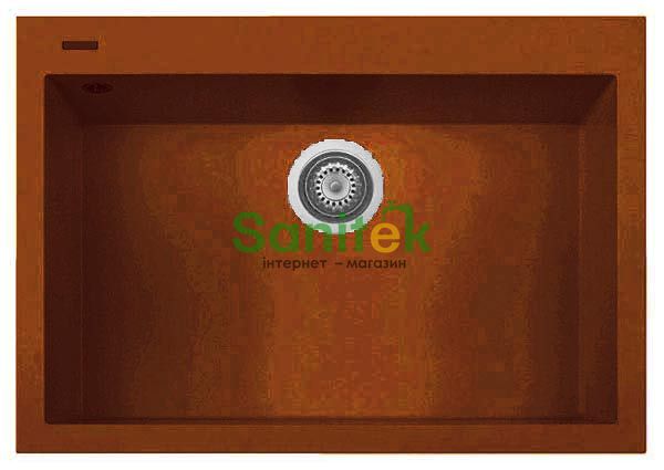 Гранитная мойка Telma Cube ON7610 Granite/Metal (70 copper) 147555 фото