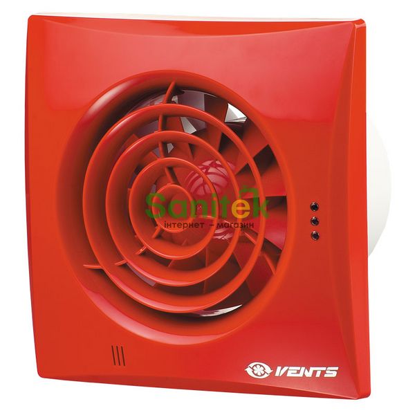 Вентилятор Vents Quiet Вентс 150 Квайт (червоний) 360781 фото