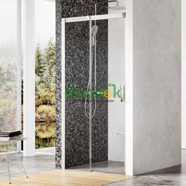 Душевая дверь Ravak Matrix MSD2-120 L (0WLG0U00Z1) сатиновый профиль/стекло Transparent (левая) 151723 фото