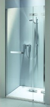 Душові двері Kolo Next 120 (HDSF12222R03R) з релінгом сріблястий профіль/скло прозоре Reflex (права) 153191 фото
