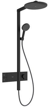 Душевая система Hansgrohe Raindance Alive S 300 1jet ShowerSelect Comfort 24582670 с термостатом (черный матовый) 987192 фото