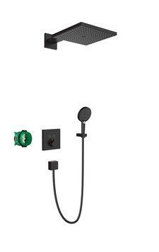 Душевая система Hansgrohe Raindance E/ShowerSelect E 27939670 с термостатом (чёрный матовый) 417782 фото