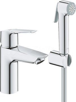 Смеситель для умывальника Grohe Start 23123003 с гигиеническим душем (хром) 553383 фото