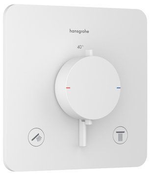 Змішувач для ванни та душу Hansgrohe Ecostat Comfort Q 33713700 прихованого монтажу з термостатом (білий матовий) 989004 фото