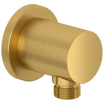 Подключение для душевого шланга Kludi Nova Fonte Puristic 20543N0-15 (брашированное золото) 872855 фото