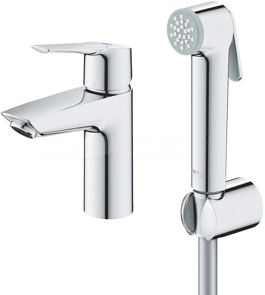 Змішувач для умивальника Grohe Start 23123003 з гігієнічним душем (хром) 553383 фото