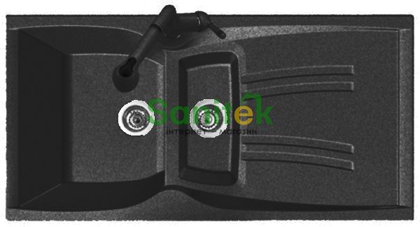 Гранітна мийка Telma Naiky NK09910 Granite (30 black) 148046 фото