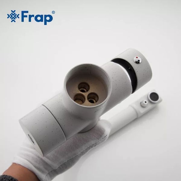 Змішувач для кухні Frap F4352-8 із підключенням питної води (білий) 927911 фото