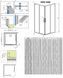 Душова кабіна Radaway Idea Black KDD 110x110 (387063-54-01L+387063-54-01R) чорний профіль/скло прозоре 281913 фото 2
