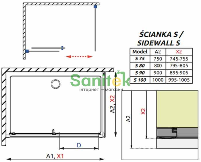 Душевая кабина Radaway Premium Plus DWJ+S 150x80 (33343-01-06N+33413-01-06N) профиль хром/стекло фабрик 265227 фото