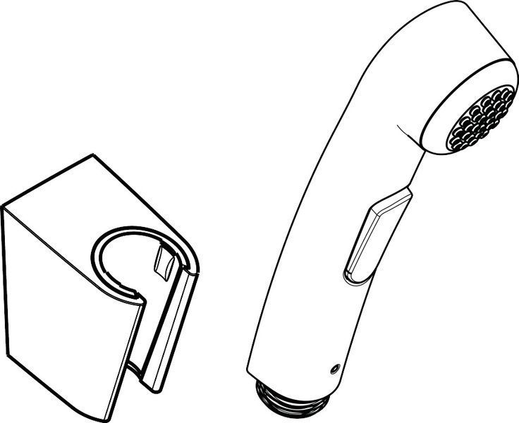 Гигиенический душ Hansgrohe 96907250 (золото матовое) 541910 фото