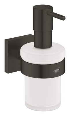 Дозатор для жидкого мыла Grohe Start Cube 410982430 (черный матовый) 848029 фото