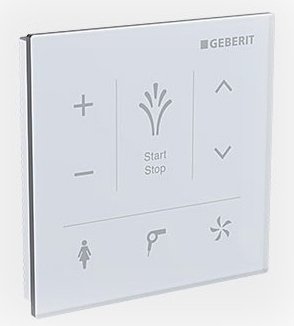 Настенная контрольная панель для Geberit AquaClean 147.038.SI.1 (белое стекло) 138327 фото