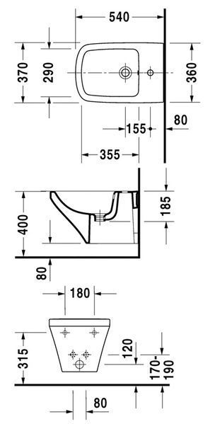 Биде подвесное Duravit Durastyle 2282150000 123789 фото