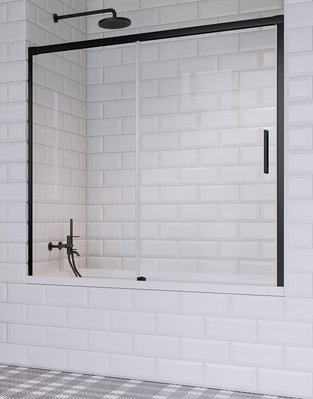 Шторка для ванны Radaway Idea Black PN DWJ 170 L (10003170-54-01L) чёрный профиль/стекло прозрачное 281022 фото