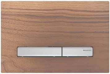 Змивна клавіша Geberit Sigma 50 (115.788.JX.2) чорний горіх/нержавіюча сталь 381196 фото