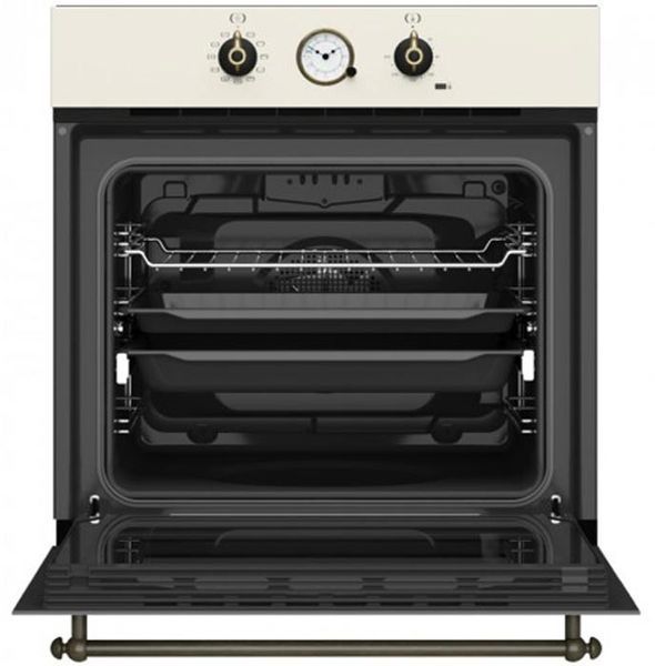 Духова шафа електрична Teka HRB 6300 VN (111010012) ваніль ручки латунь 342291 фото