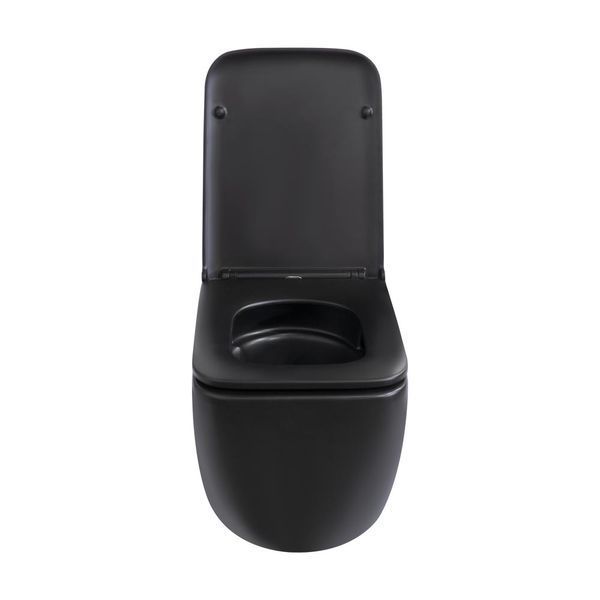 Унитаз подвесной Qtap Gemini Ultra Quiet (QT2533076EUQMB) с сиденьем Soft-close (чёрный матовый) 916164 фото