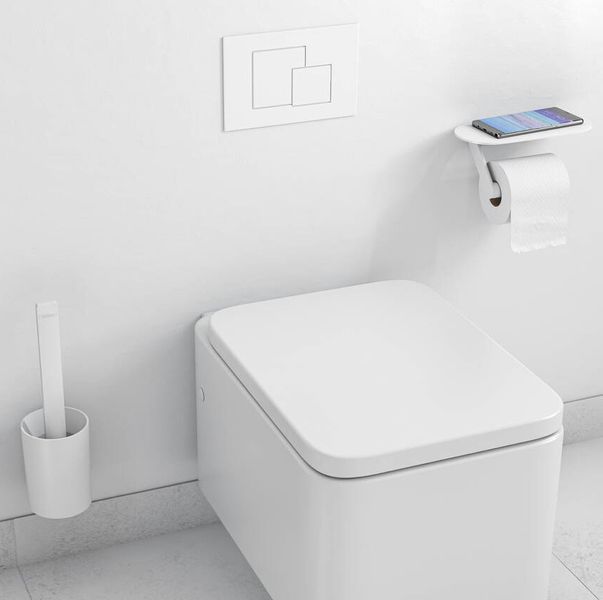 Набір аксесуарів для ванної кімнати Hansgrohe WallStoris 27969700 (білий матовий) 428321 фото