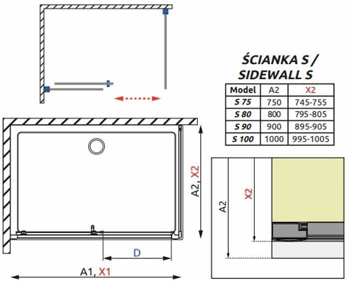 Душевая кабина Radaway Premium Plus DWJ+S 140x100 (33323-01-08N+33423-01-08N) профиль хром/стекло коричневое 265240 фото