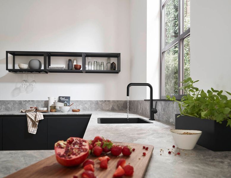 Смеситель для кухни Hansgrohe Talis M54 220 72806670 (чёрный матовый) 304628 фото