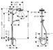 Душевая система Hansgrohe Crometta 160 1jet Showerpipe 27266400 (белый/хром) 126885 фото 2