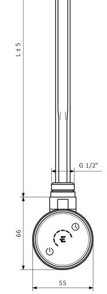 Електричний тен Excellent GREX.600W.WH (600W) білий 283433 фото