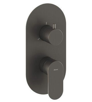 Змішувач для ванни и душа Ravak Eleganta EL 068.20GB.O3.RB07F X070334 скрытого монтажа 3-х ходовой (графит матовый) 710753 фото