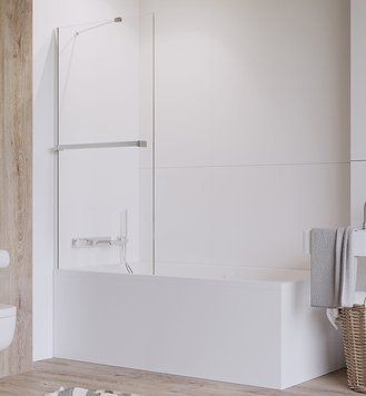 Шторка для ванни Radaway Idea PNJ 50 (10001050-01-01W) профіль хром/скло прозоре 280985 фото