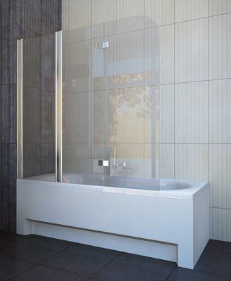 Шторка для ванны Koller Pool QP96 Chrome-Clear L хромированный профиль/стекло Clear (левая) 152317 фото