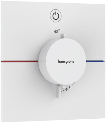 Змішувач для душа Hansgrohe ShowerSelect Comfort E 15571700 скрытого монтажа с термостатом (белый матовый) 694204 фото