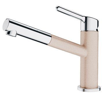 Змішувач для кухні Franke Orbit Pull Out (115.0623.136) з душем бежевий 421952 фото