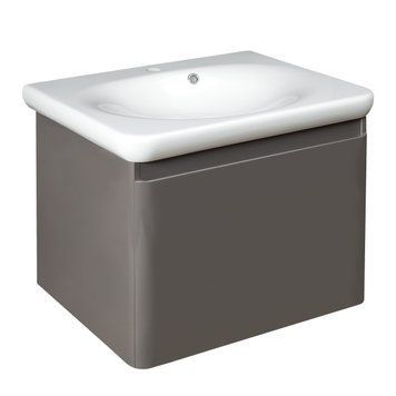 Тумба з умивальником Devit Fly 64 (0020120G) сірий 311850 фото