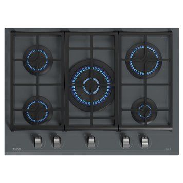 Варочная поверхность газовая Teka GZC 75330 XBN ST (112570101) серый камень стекло 383230 фото