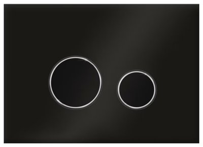 Смывная клавиша Ravak Vitrum Circle (GPX2240116) стекло черное 710973 фото