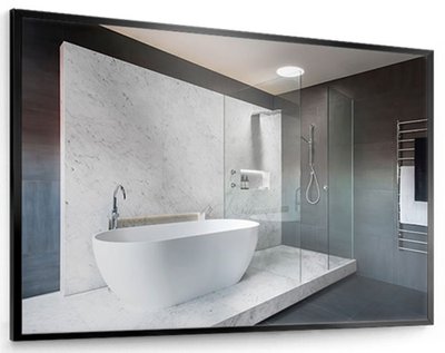 Зеркало для ванной комнаты Devit Art 100 (6038140B) чёрный матовый 326710 фото