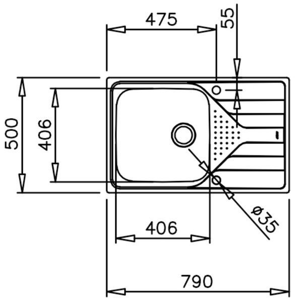 Кухонна мийка Teka Universe 50 1B 1D MAX (115110020) полірована 413863 фото