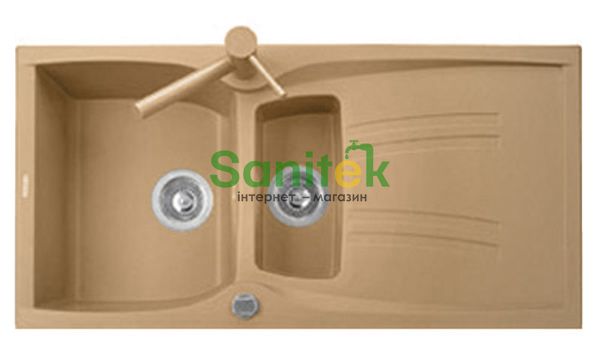 Гранітна мийка Telma Naiky NK09910 Granite/Metal (70 copper) 148051 фото