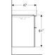 Тумба з умивальником Geberit Smyle Square 75 см (500.353.JR.1/500.249.01.1) темний горіх 538114 фото 4