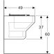 Унитаз подвесной Geberit Publica 201680600 для слива сильно загрязненной воды 278391 фото 4